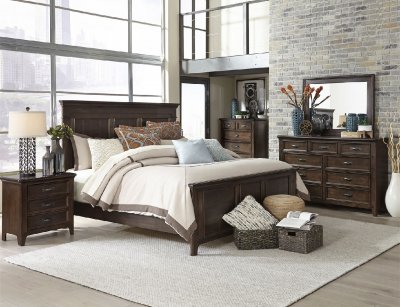 Saddlebrook 5Pc Bedroom Set 184-BR in Tobacco by Liberty