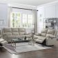 Zuriel Power Motion Sofa 54610 in Beige PU by Acme w/Options