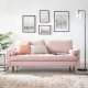 Valour Sofa in Pink Velvet Fabric by Modway w/Options