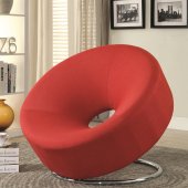 902252 Accent Chair in Red Linen-Like Fabric by Coaster