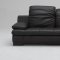 Espresso Full Leather Contemporary Sectional Sofa