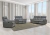 8501 Reclining Sofa in Dark Gray Half Leather by ESF w/Options