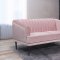 Rory Sofa 689 in Pink Velvet Fabric by Meridian w/Options