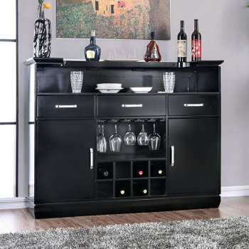 Alena Modern Bar Table CM3452BK-BT in Black [FABF-CM3452BK-BT-Alena]