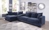 Elika Sectional Sofa 55205 in Blue Fabric by Acme