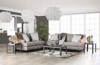 Erika Sofa SM6420 in Gray Chenille Fabric w/Options [FAS-SM6420-Erika]