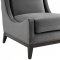 Confident Accent Lounge Chair Set of 2 in Gray Velvet by Modway