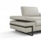 Rimini Sectional Sofa in Light Gray Leather by J&M