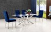 Juno 732 Chrome Dining Table w/Glass Top & Optional Chairs