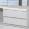 Nelly Bedroom in High Gloss White w/Options by Whiteline