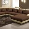 4084 Sectional Sofa in Brown & Tan Bonded or Half Leather by VIG