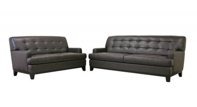 Adair Sofa Set in Brown Bonded Leather by Wholesale Interiors