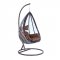 Wicker Hanging Egg Swing Chair ESC38BR in Brown by LeisureMod