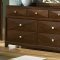 Cherry Finish Diamond Block Contemporary Bedroom w/Options