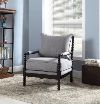 Set of Two Accent Chairs 903824 in Grey Fabric by Coaster [CRAC-903824]