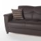 Aspen Santa Glory Dark Brown Sofa Bed in PU - Istikbal w/Options