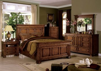 CM7812OAK Cambrige Bedroom in Tobacco Oak w/Options [FABS-CM7812OAK Cambrige]