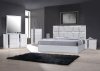 Degas Bedroom Silver by J&M w/Optional Palermo White Casegoods