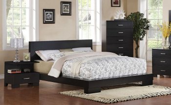 20060Q London Bed Queen Size in Black by Acme [AMB-20060Q London]