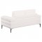 Jessel Sofa & Loveseat Set 508801 Ivory Chenille by Coaster