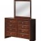 8119/Linda Bedroom Set in Brown/Merlot by Global w/Options