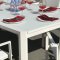 Ritz Outdoor Dining Set 11Pc in White w/Savoy Table by Bellini