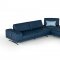 Spazio Sectional Sofa in Blue Full Leather by VIG