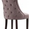 Hannah Dining Chair 774 Set of 2 Pink Velvet Fabric by Meridian