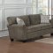 Alain Sofa 8225 in Grey Fabric by Homelegance w/Options