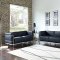 Charles Grande Sofa in Black Leather by Modway w/Options