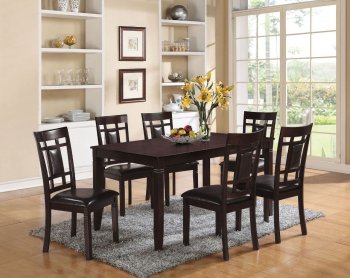 Sonata Dining Set 7Pc 71955 in Espresso by Acme [AMDS-71955 Sonata]