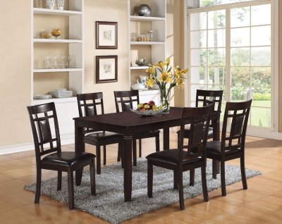 Sonata Dining Set 7Pc 71955 in Espresso by Acme