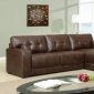 U11927 Sectional Sofa in Brown by Global Furniture USA