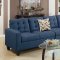 F6938 Sectional Sofa in Navy Linen-Like Fabric by Boss