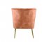 Sambell Accent Chair AC00126 in Burnt Orange Velvet by Acme