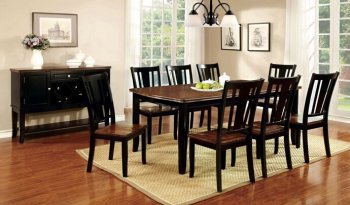 Dover CM3326BC-T Dining 7Pc Set in Black & Cherry w/Options [FADS-CM3326BC-T-Dover]