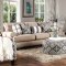 Bernadette Sofa SM8200 in Beige Stain-Resistant Fabric w/Options