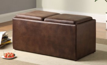 Claire 469NF Storage Ottoman by Homelegance w/2 Stools & Trays [HEO-469NF Claire]