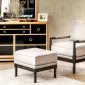 Sybil CM-AC6140 Accent Chair & Ottoman Set in Beige