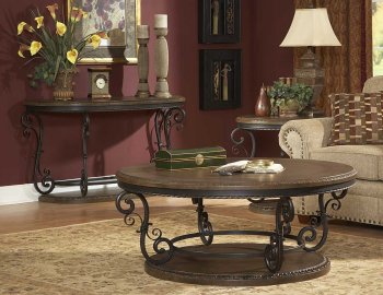 Harman Heights 5222-01 Coffee Table in Tobacco w/Options [HECT-5552-01 Harman Heights]