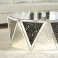 Noor Coffee Table 82775 in Mirror by Acme w/Options