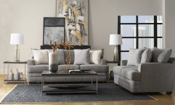 Chadwick Sofa in Gray Fabric by Klaussner w/Options [SFKRS-Chadwick Sterling]