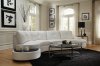 Talia Sectional Sofa 503431 White Bonded Leather Match - Coaster