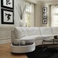 Talia Sectional Sofa 503431 White Bonded Leather Match - Coaster