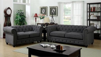 Stanford Sofa CM6269GY in Gray Fabric w/Options [FAS-CM6269GY-Stanford]