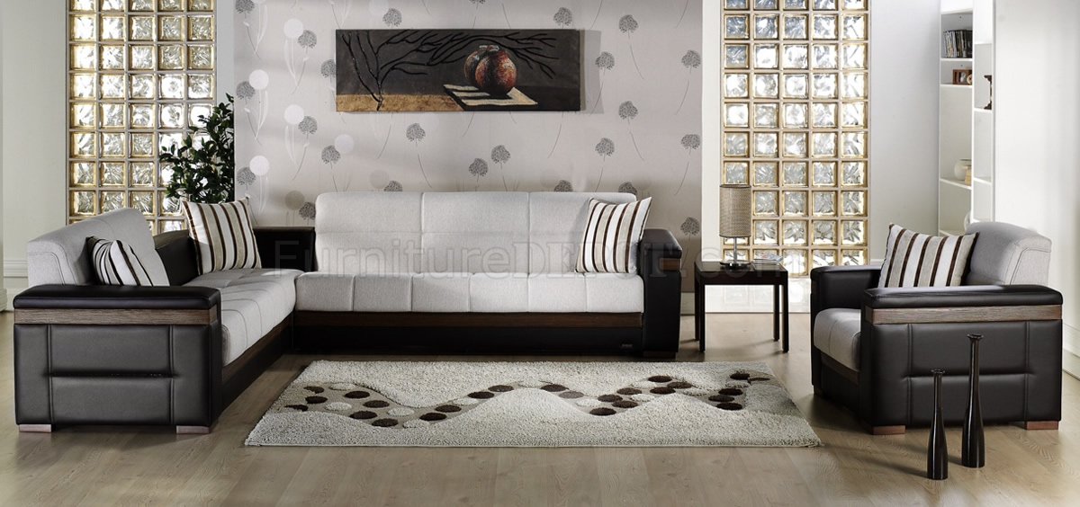 ivory leatherette sofa bed