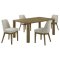 Castlewood Dining Set 5Pc 109351 in Brown Oak by Coaster