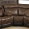 U2015 Motion Sectional Sofa in Brown Fabric & PVC by Global