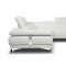 Winner Sectional Sofa in White Leather by J&M