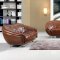 2505 Sofa in Brown Leather by ESF w/Optional Loveset & Chair